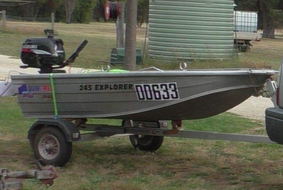 Quintrex 245 Explorer 2.45 metre dinghy